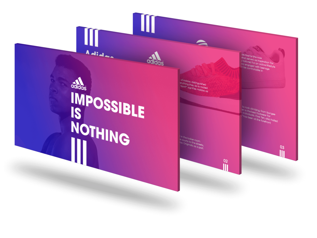 Nøjagtig Pløje syv Adidas Presentation Design Portfolio | SlideGenius
