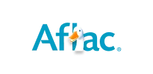 Aflac logo featuring a stylized blue 