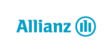 The Allianz logo is featured in this slide template, showcasing the word 