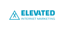 The logo of Elevated Financial Education is perfect for a pitch deck. It features a blue triangular icon with a stylized rising arrow, alongside the text 