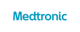 The PowerPoint slide template displays the Medtronic logo, featuring the word 