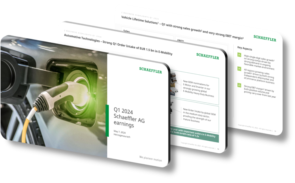 Q1 2024 Schaeffler AG Results Strategic Focus via Presentation Design