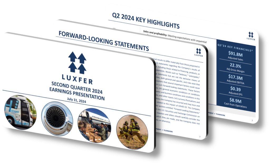 Effective Q2 2024 Presentation Design: Luxfer Holdings' Strategic Growth