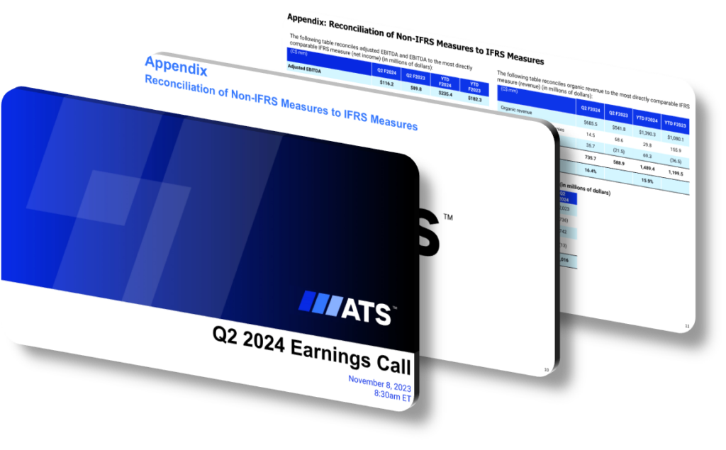 Q2 2024 ATS Earnings Call Enhancing Insights with SlideGenius Design